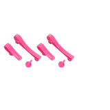 Plastic Beach Bag Hooks Accessories for Bogg Bags Insert Charm Cutie Cup Holder Connector Key Holder Rose Red - Top-Down View