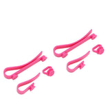 Plastic Beach Bag Hooks Accessories for Bogg Bags Insert Charm Cutie Cup Holder Connector Key Holder Rose Red