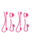 Plastic Beach Bag Hooks Accessories for Bogg Bags Insert Charm Cutie Cup Holder Connector Key Holder Rose Red