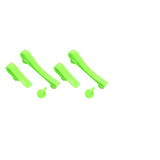 Plastic Beach Bag Hooks Accessories for Bogg Bags Insert Charm Cutie Cup Holder Connector Key Holder Green - Top-Down View