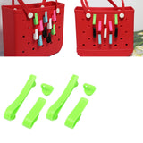 Plastic Beach Bag Hooks Accessories for Bogg Bags Insert Charm Cutie Cup Holder Connector Key Holder Green - Extra Image
