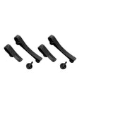Plastic Beach Bag Hooks Accessories for Bogg Bags Insert Charm Cutie Cup Holder Connector Key Holder Black - Top-Down View