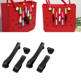 Plastic Beach Bag Hooks Accessories for Bogg Bags Insert Charm Cutie Cup Holder Connector Key Holder Black