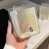 Wall Mounted Storage Organizer Box Non Drilling Plastic Wall Mount Storage Box for Toothpaste Toothbrush Cosmetic Brush Combs Milky White - 45-Degree Angle