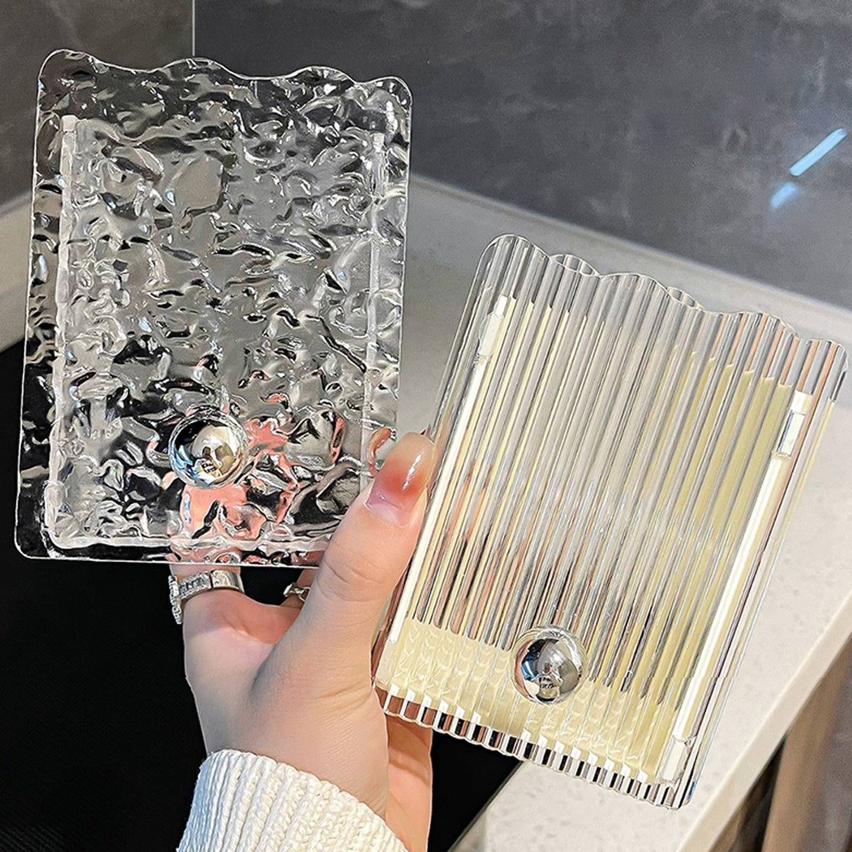 Wall Mounted Storage Organizer Box Non Drilling Plastic Wall Mount Storage Box for Toothpaste Toothbrush Cosmetic Brush Combs Milky White