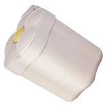 Desktop Trash Bin with Lid Flower Shape Small Garbage Can Large Opening Storage Paper Basket White