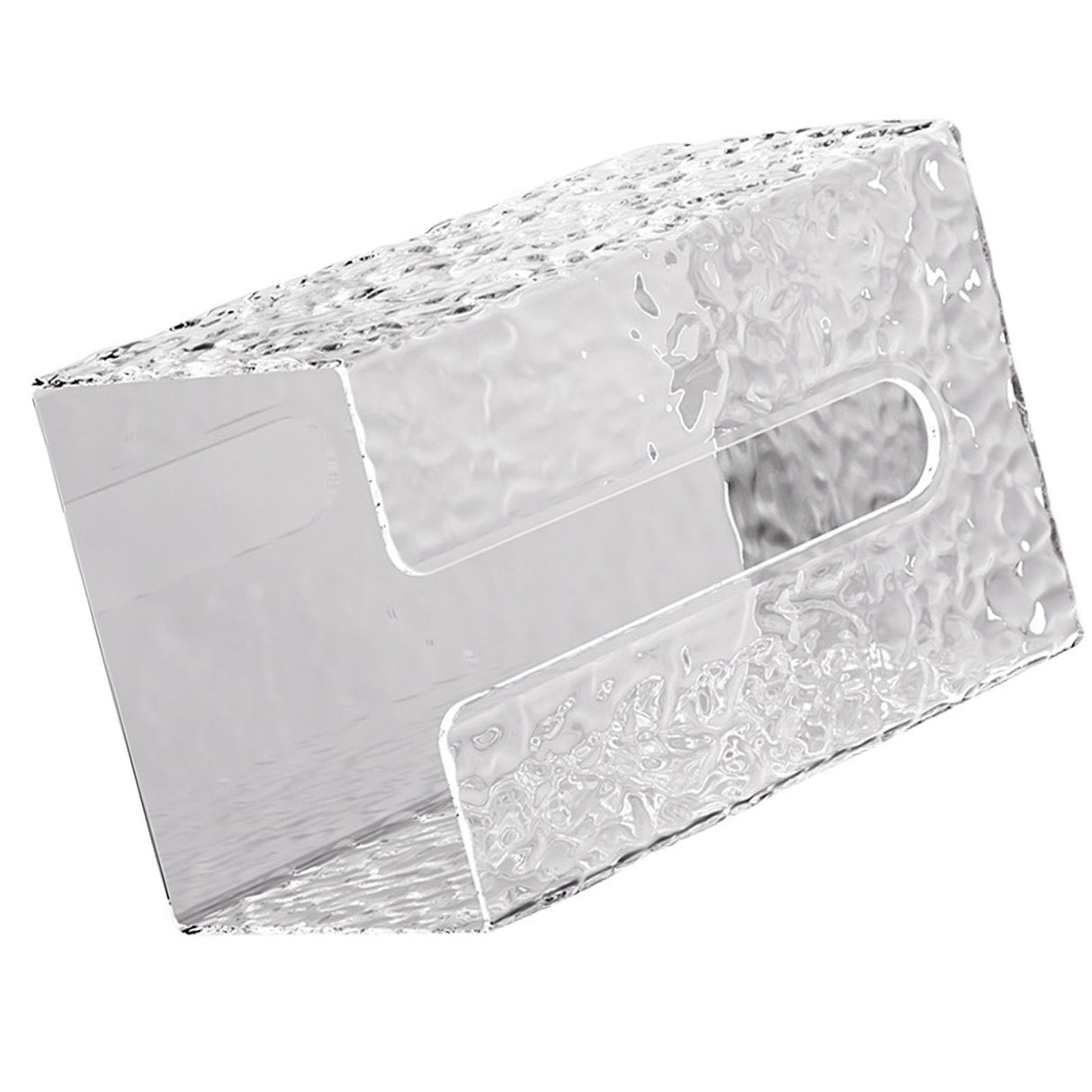 Wall Mounted Tissue Box Glacier Pattern Multifunctional Light Luxury Style Tissue Dispenser Box for Bathroom