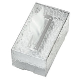 Napkin Paper Holder Box Space Saving Home Decoration Rugged Wall Mounted Tissue Box for Living Room Bedroom Transparent Silver - Side View