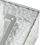 Napkin Paper Holder Box Space Saving Home Decoration Rugged Wall Mounted Tissue Box for Living Room Bedroom Transparent Silver - Close-Up Angle