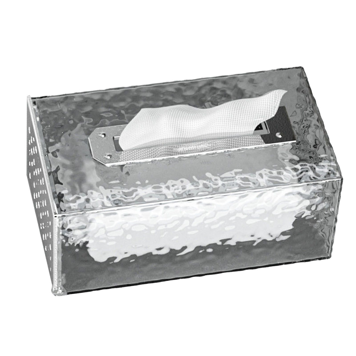 Napkin Paper Holder Box Space Saving Home Decoration Rugged Wall Mounted Tissue Box for Living Room Bedroom Translucent Silver