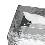 Napkin Paper Holder Box Space Saving Home Decoration Rugged Wall Mounted Tissue Box for Living Room Bedroom Translucent Silver