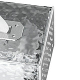 Napkin Paper Holder Box Space Saving Home Decoration Rugged Wall Mounted Tissue Box for Living Room Bedroom Translucent Silver - Low Angle