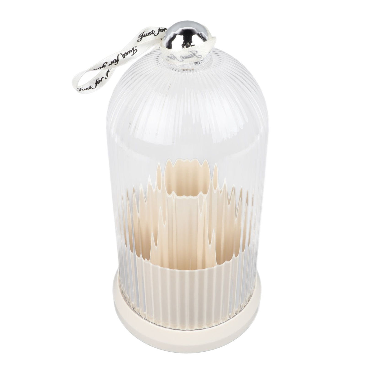 Makeup Brush Storage Holder 360 Degree Rotatable Makeup Organizer Dustproof Waterproof Holder for Lipstick Cosmetic Milky White