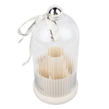 Makeup Brush Storage Holder 360 Degree Rotatable Makeup Organizer Dustproof Waterproof Holder for Lipstick Cosmetic Milky White