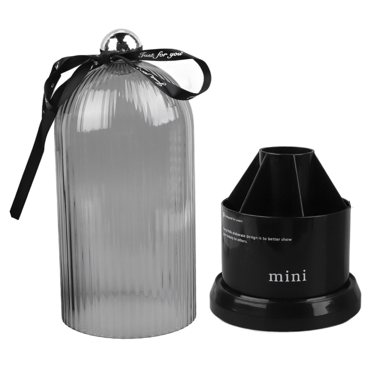 Makeup Brush Storage Holder 360 Degree Rotatable Makeup Organizer Dustproof Waterproof Holder for Lipstick Cosmetic Black