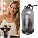 Makeup Brush Storage Holder 360 Degree Rotatable Makeup Organizer Dustproof Waterproof Holder for Lipstick Cosmetic Black - Extra Image