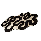 Bathroom Shaped Rug Strong Water Absorption Soft Mat Diatom Ooze Antislip Quick Dry Carpet Flowing Heart