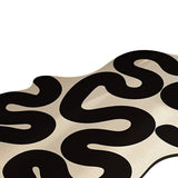 Bathroom Shaped Rug Strong Water Absorption Soft Mat Diatom Ooze Antislip Quick Dry Carpet Flowing Heart - Close-Up Angle