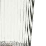 Transparent Garbage Bin with Top Ring Easy Attached Lid Free Large Capacity Trash Bin Can for Household Gray