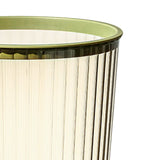 Transparent Garbage Bin with Top Ring Easy Attached Lid Free Large Capacity Trash Bin Can for Household Green - Extra Image