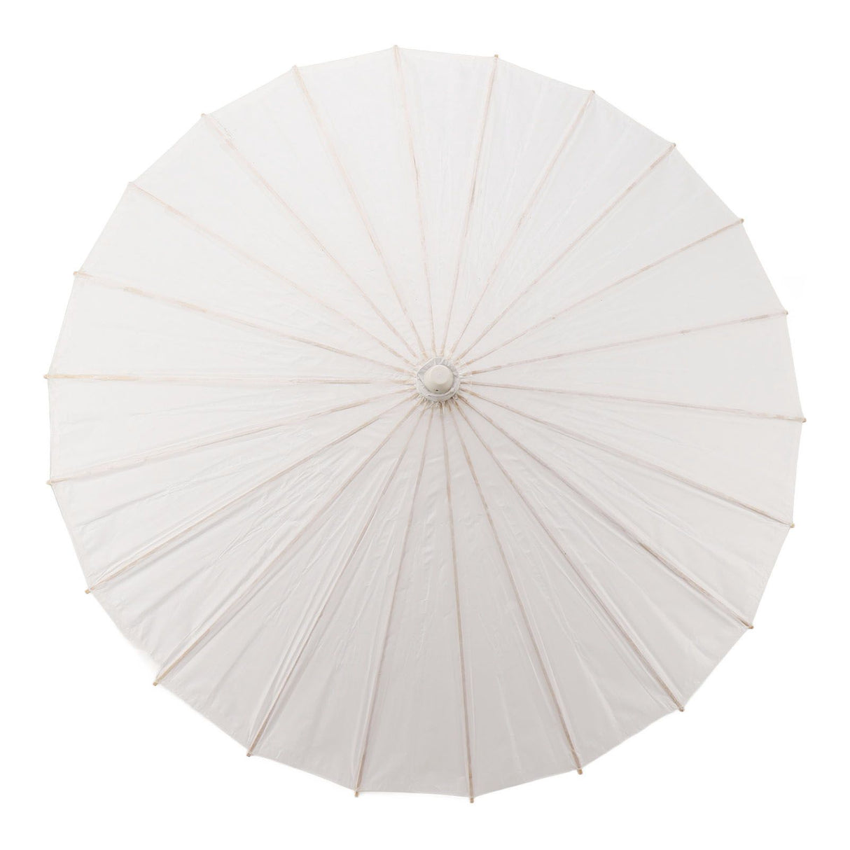 Kids Paper Parasol Bamboo and Paper Chinese Style Elegant White DIY Paper Umbrellas for Decoration 83cm/32.7in