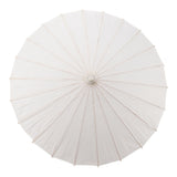 Kids Paper Parasol Bamboo and Paper Chinese Style Elegant White DIY Paper Umbrellas for Decoration 83cm/32.7in
