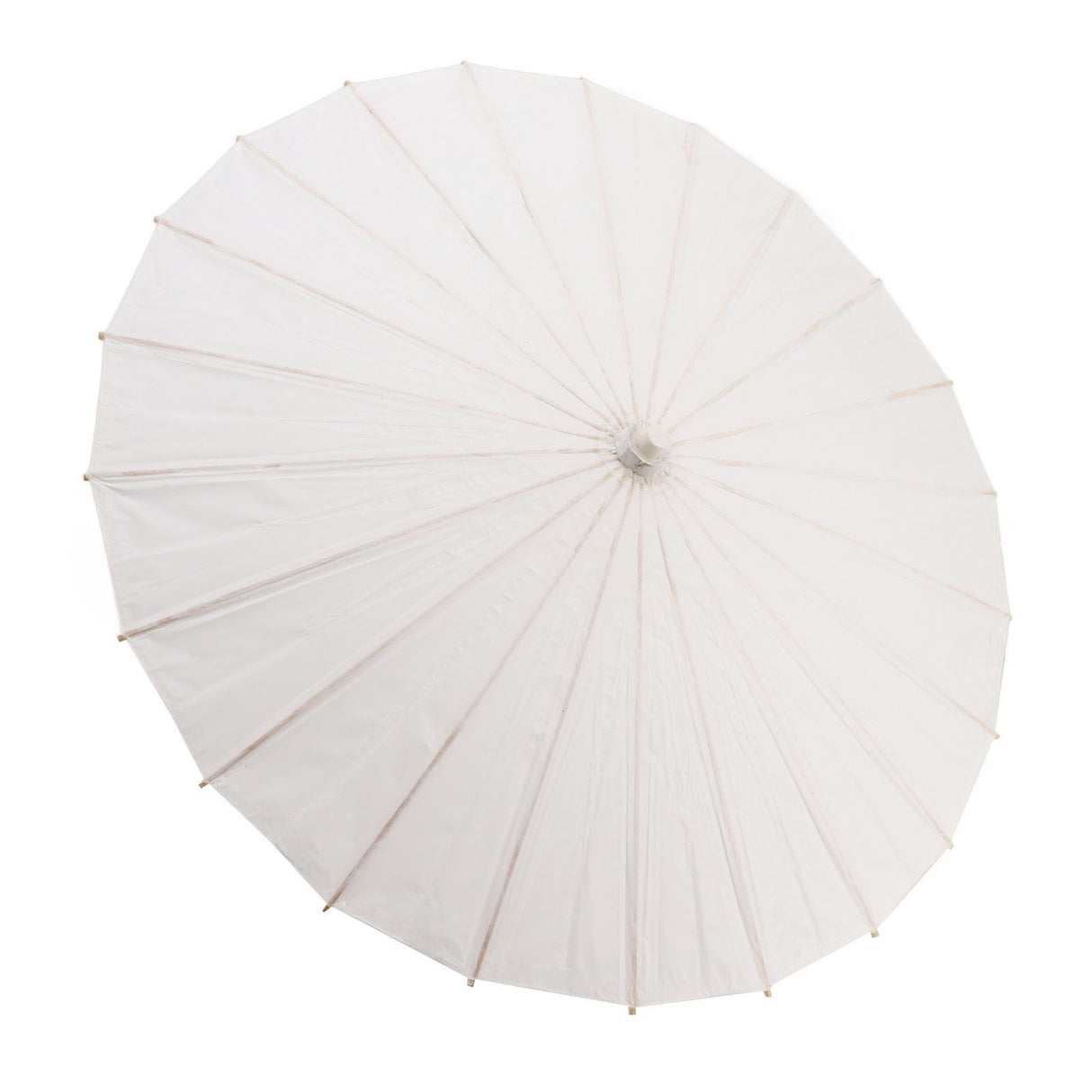 Kids Paper Parasol Bamboo and Paper Chinese Style Elegant White DIY Paper Umbrellas for Decoration 83cm/32.7in