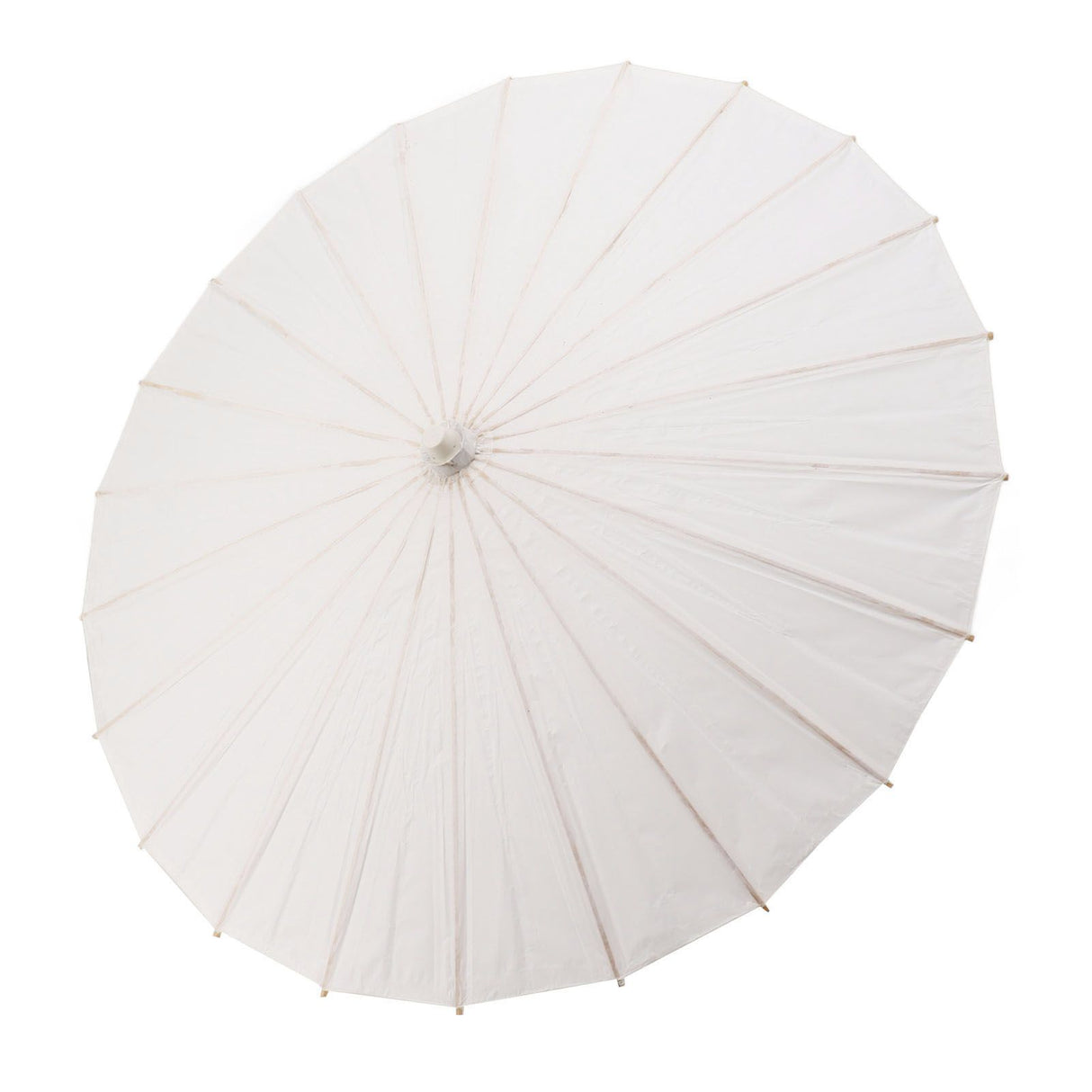 Kids Paper Parasol Bamboo and Paper Chinese Style Elegant White DIY Paper Umbrellas for Decoration 83cm/32.7in