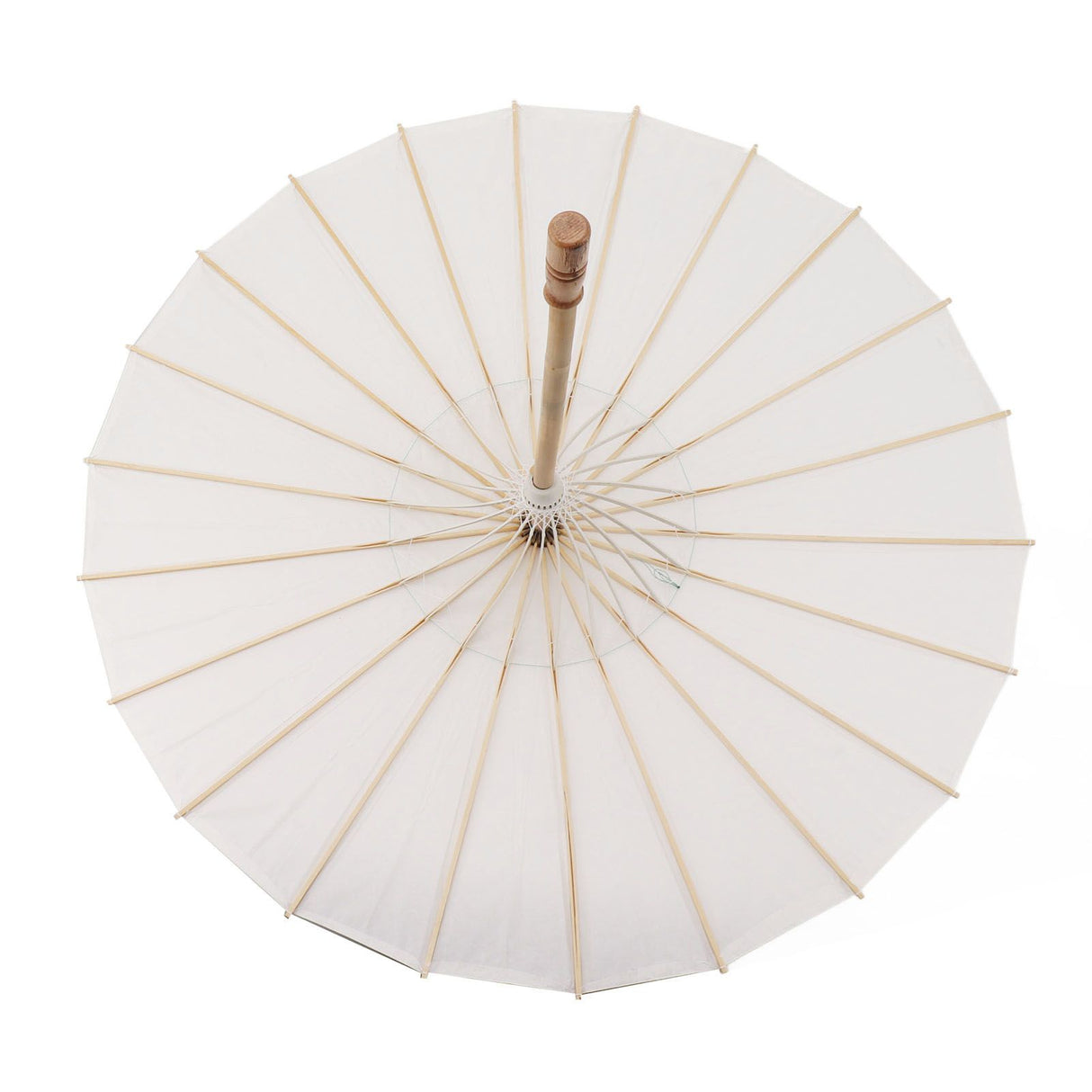 Kids Paper Parasol Bamboo and Paper Chinese Style Elegant White DIY Paper Umbrellas for Decoration 83cm/32.7in