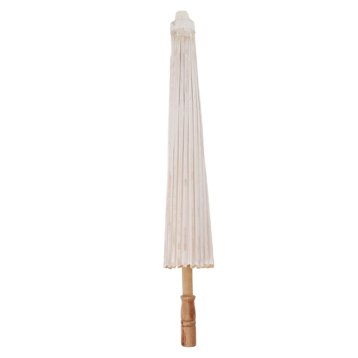 Kids Paper Parasol Bamboo and Paper Chinese Style Elegant White DIY Paper Umbrellas for Decoration 83cm/32.7in