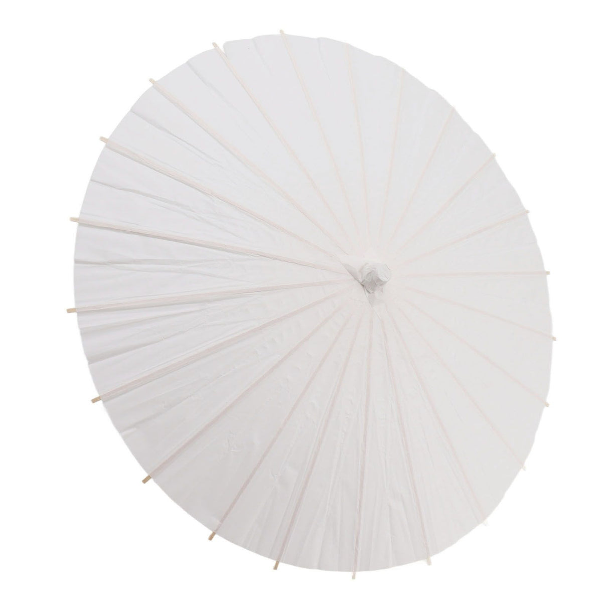 Kids Paper Parasol Bamboo and Paper Chinese Style Elegant White DIY Paper Umbrellas for Decoration 58cm/22.8in