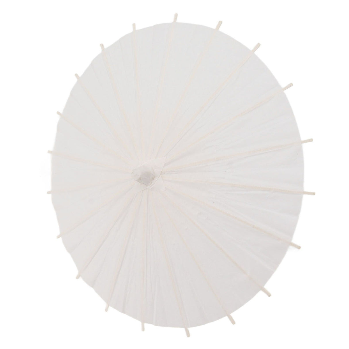 Kids Paper Parasol Bamboo and Paper Chinese Style Elegant White DIY Paper Umbrellas for Decoration 28cm/11in