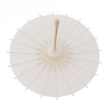 Kids Paper Parasol Bamboo and Paper Chinese Style Elegant White DIY Paper Umbrellas for Decoration 28cm/11in