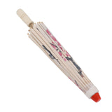 Chinese Oiled Paper Umbrella Handmade Paper Umbrella with Wood Handle for Performance Wedding Party - Low Angle