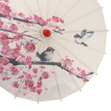 Chinese Oiled Paper Umbrella Handmade Paper Umbrella with Wood Handle for Performance Wedding Party - Extra Image