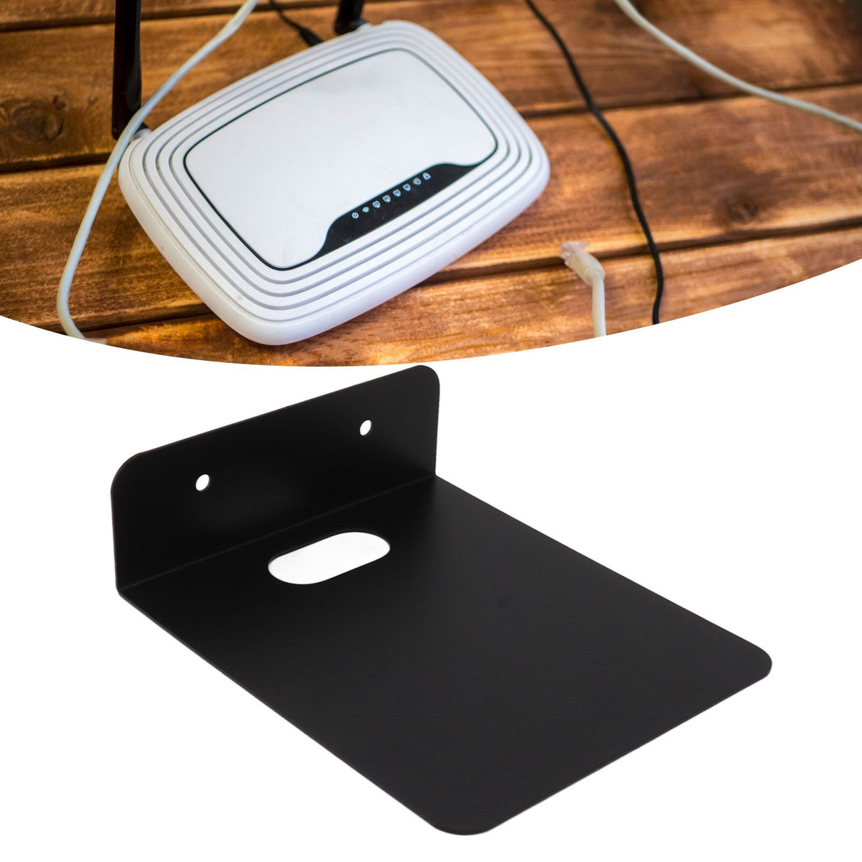 Router Bracket Aluminum Alloy Wall Mount Hanging Storage Rack for Projector Set Top Box Camera Small