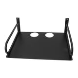 Wall Mounted Projector Shelf Aluminum Floating Projector Shelves for Router TV Box DVD Player Cable Box Black - Front View