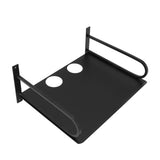 Wall Mounted Projector Shelf Aluminum Floating Projector Shelves for Router TV Box DVD Player Cable Box Black - Side View