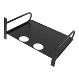 Wall Mounted Projector Shelf Aluminum Floating Projector Shelves for Router TV Box DVD Player Cable Box Black - Rear View