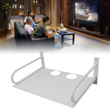 Wall Mounted Projector Shelf Aluminum Floating Projector Shelves for Router TV Box DVD Player Cable Box White