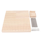 9.3in Rubber Wooden Crochet Blocking Board Crochet Accessories with 20pcs Steel Pins Stand for Knitting Crochet Projects - Extra Image