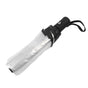 Clear Automatic Foldable Umbrella 8 Ribs 3 Folding Black Edging Transparent Auto Open Close Umbrella for Outdoor Travel Wedding