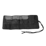 Makeup Brush Case 26 Holes Cosmetic Tool Storage Bag Black Large Capacity Waterproof Travel Makeup Brush Organizer
