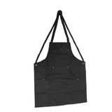 Work Apron Multifunctional Adjustable Canvas Work Apron with Pockets for Carpenter Electrician Chef Hairdresser - 45-Degree Angle