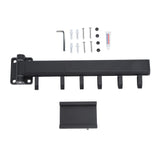 Wall Mounted Clothes Drying Rack Retractable Laundry Drying Rack for Balcony Bedroom Black