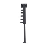 Wall Mounted Clothes Drying Rack Retractable Laundry Drying Rack for Balcony Bedroom Black