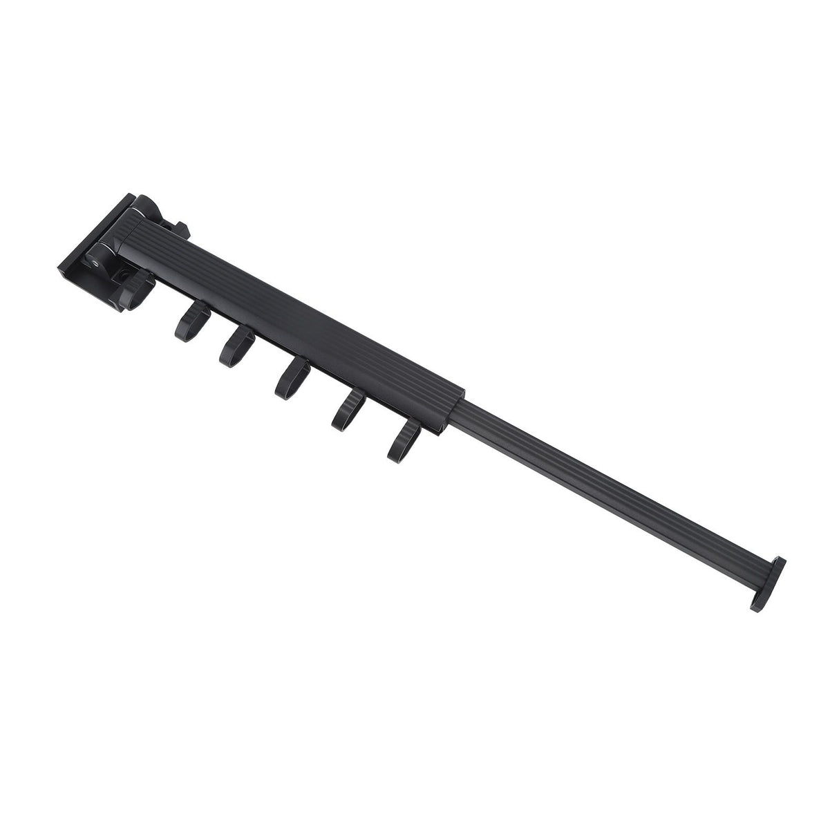 Wall Mounted Clothes Drying Rack Retractable Laundry Drying Rack for Balcony Bedroom Black