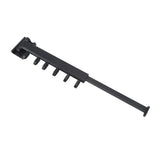 Wall Mounted Clothes Drying Rack Retractable Laundry Drying Rack for Balcony Bedroom Black - Top-Down View