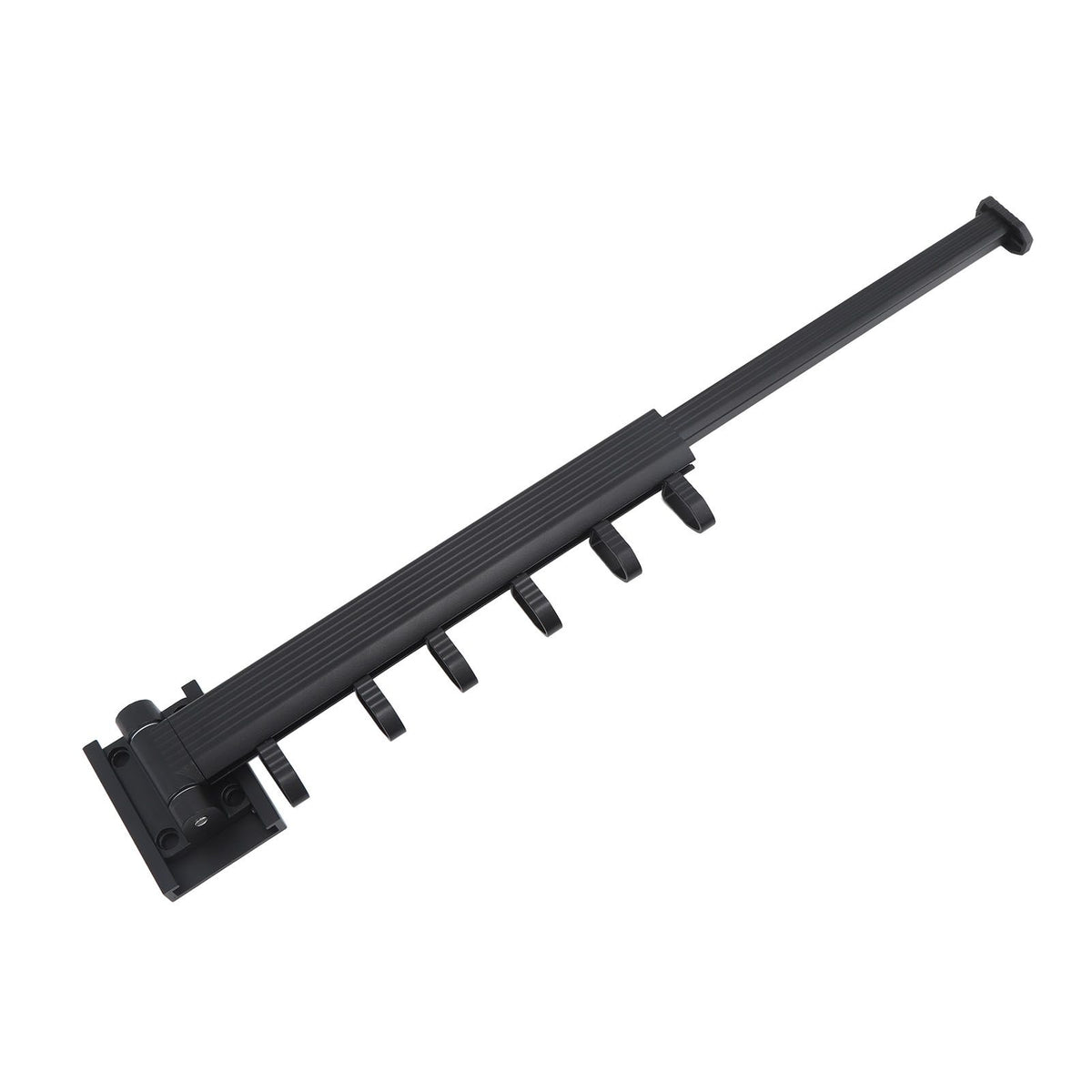 Wall Mounted Clothes Drying Rack Retractable Laundry Drying Rack for Balcony Bedroom Black
