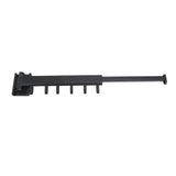 Wall Mounted Clothes Drying Rack Retractable Laundry Drying Rack for Balcony Bedroom Black